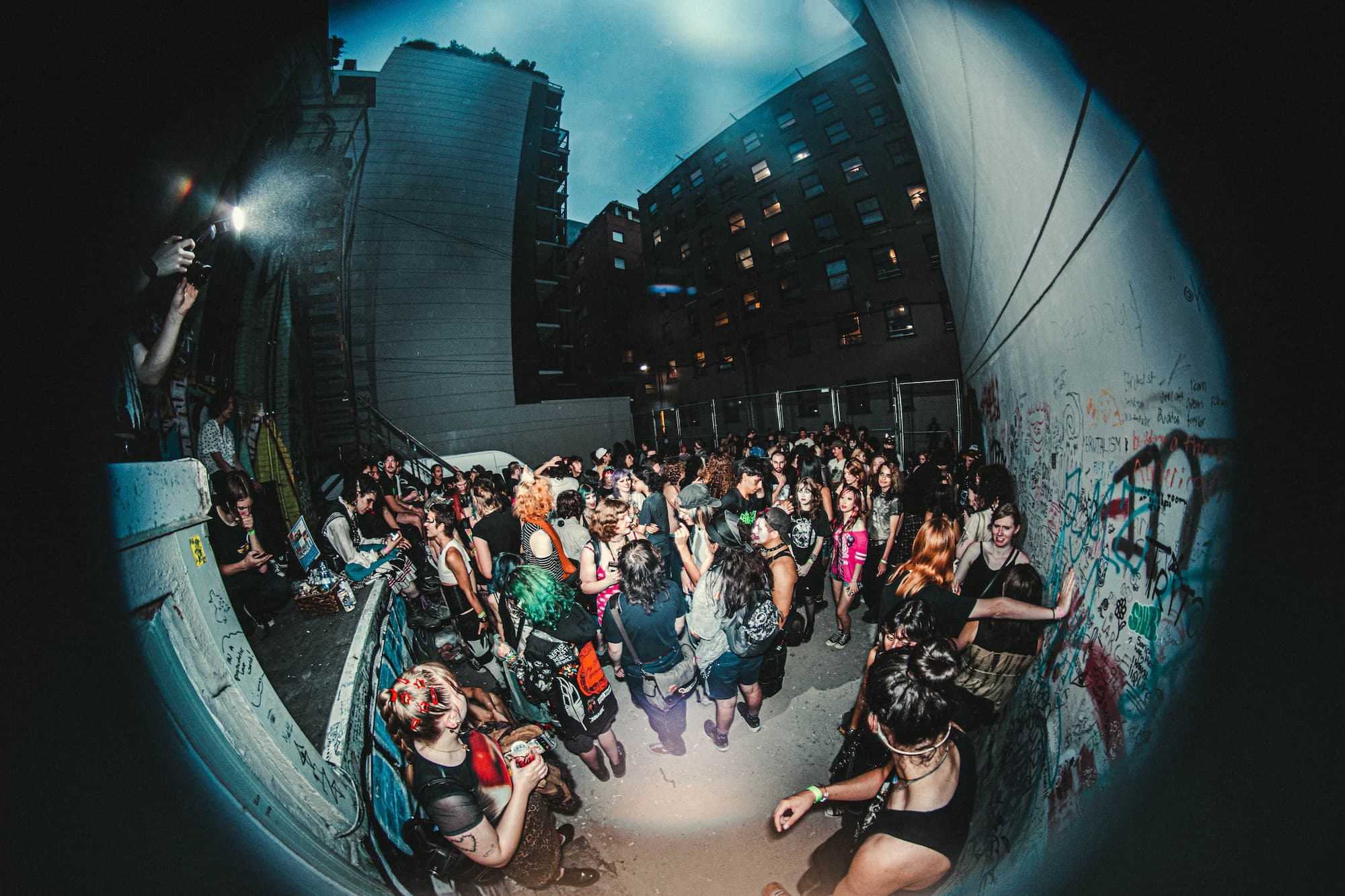 Grey Lab from the outside.